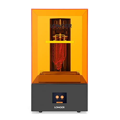 3D Printer Resin 3D Printer Orange 4K 3D Printer Photopolymerisation 3D Printer Monochrome 5.5 Inch 4K Display Parallel LED Lighting Large Print Size 4.72 Inch x 2.68 x 7.48 von Longer