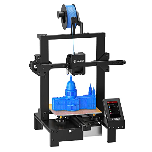 Longer LK4 X 3D Drucker, 3D Printer 95% vormontiert mit Präzisem Automatischem 16-Punkt-Leveln, Open Source Motherboard, 3D-Touchscreen, Druckgröße 220x220x250mm für DIY Home School Printing von Longer
