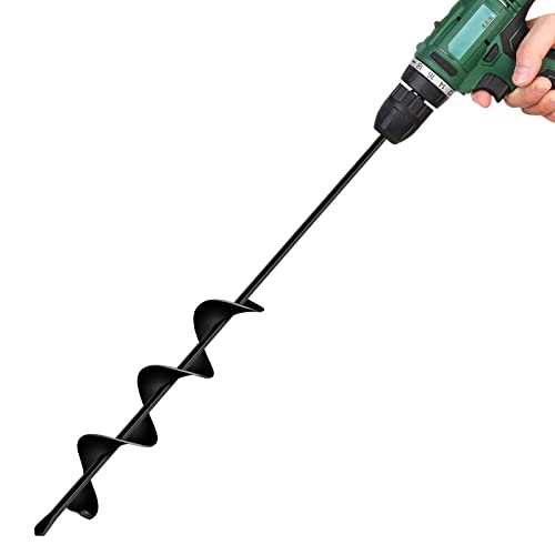 LONGRUN Gartenbohrer, 6.7 x 58 cm Erdbohrer für Akkuschrauber, Garten Schneckenbohrer, Erdbohrer für Bohrmaschine, Hand Erdbohrer, Blumenzwiebel Bohrer LONGRUN Gartenbohrer, 6.7 x 58 cm Erdbohrer für Akkuschrauber, Garten Schneckenbohrer, Erdbohrer für Bohrmaschine, Hand Erdbohrer, Blumenzwiebel Bohrer von Longrun