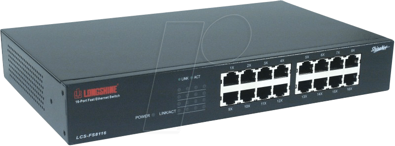 LCS-GS8116A - Switch, 16-Port, Gigabit Ethernet von Longshine