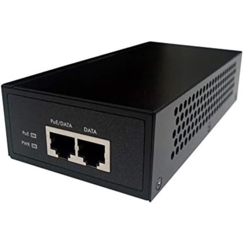 Longshine LCS-P302 Power-Over-Ethernet-(PoE)-Stromversorgung, 2-Port-PoE-Injektor Schwarz von Longshine