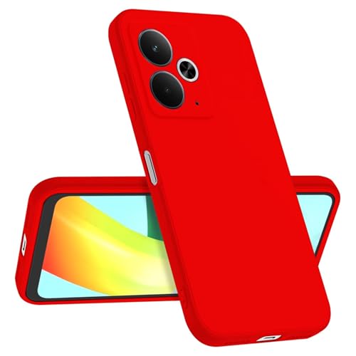 Longstong Handyhülle Kompatibel mit Realme 14 5G / Realme 14T 5G (6.67"), Stoßfest Personalisiert Schlank Minimalistisches Design - Chinarot von Longstong