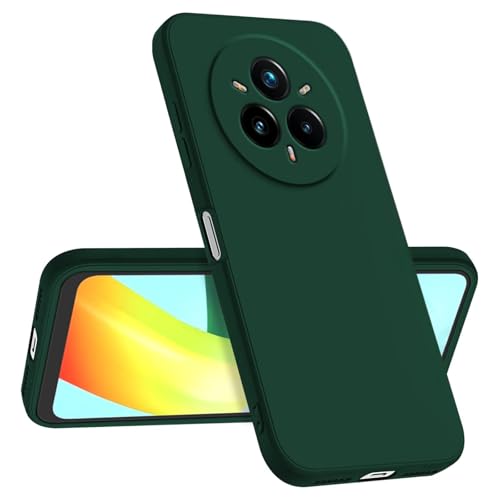 Longstong Handyhülle Kompatibel mit Realme 14 Pro+ 5G / Realme 14 ProPlus 5G (6.83"), Stoßfest Personalisiert Schlank Minimalistisches Design - Dunkelgrün von Longstong