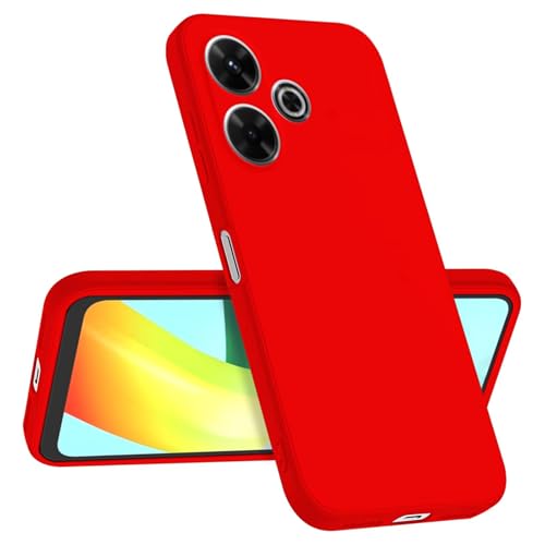 Longstong Handyhülle Kompatibel mit Redmi 13 (4G) / Poco M6 (4G) / Redmi 13 5G / Poco M6 Plus 5G (6.79"), Stoßfest Personalisiert Schlank Minimalistisches Design - Chinarot von Longstong
