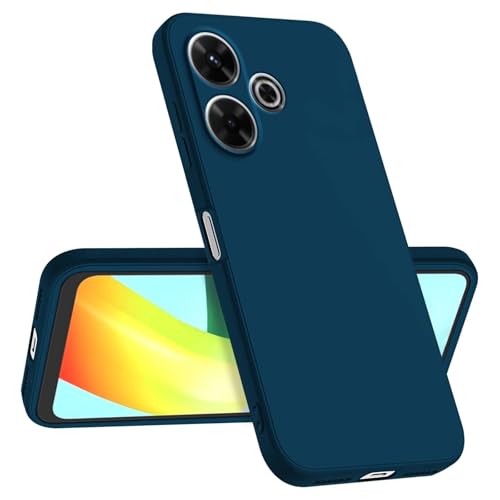 Longstong Handyhülle Kompatibel mit Redmi 13 (4G) / Poco M6 (4G) / Redmi 13 5G / Poco M6 Plus 5G (6.79"), Stoßfest Personalisiert Schlank Minimalistisches Design - Saphirblau von Longstong