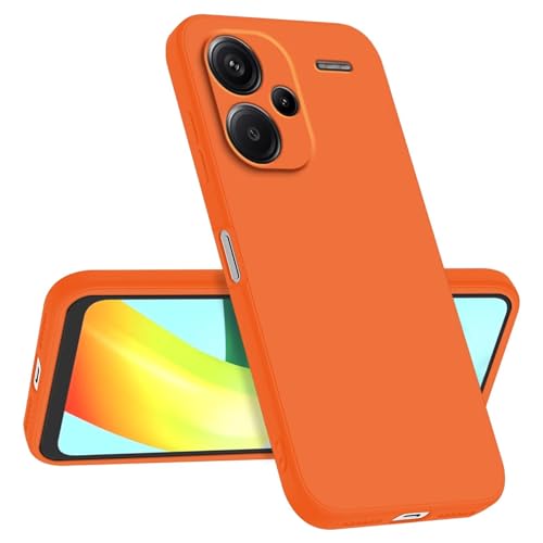 Longstong Handyhülle Kompatibel mit Redmi Note 13 Pro+ / Redmi Note 13 ProPlus (6.67"), Stoßfest Personalisiert Schlank Minimalistisches Design - Orange von Longstong