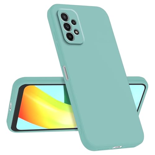 Longstong Handyhülle Kompatibel mit Samsung Galaxy A23 5G (6.6"), Stoßfest Personalisiert Schlank Minimalistisches Design - Helles Cyan von Longstong