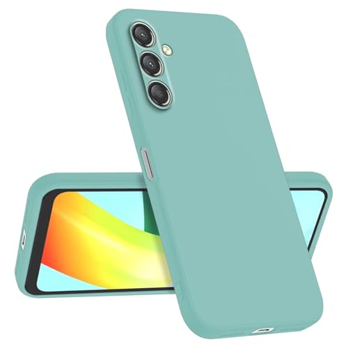 Longstong Handyhülle Kompatibel mit Samsung Galaxy A25 5G (6.5"), Stoßfest Personalisiert Schlank Minimalistisches Design - Helles Cyan von Longstong