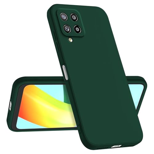 Longstong Handyhülle Kompatibel mit Samsung Galaxy A42 5G (6.6"), Stoßfest Personalisiert Schlank Minimalistisches Design - Dunkelgrün von Longstong
