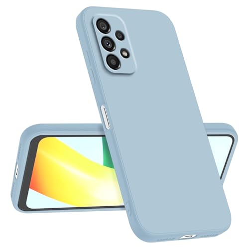 Longstong Handyhülle Kompatibel mit Samsung Galaxy A52 / A52 5G / A52s 5G (6.5"), Stoßfest Personalisiert Schlank Minimalistisches Design - Rauchblau von Longstong