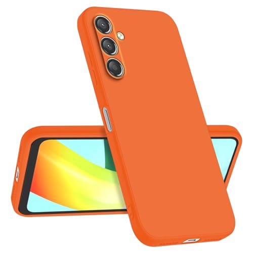 Longstong Handyhülle Kompatibel mit Samsung Galaxy A55 5G (6.5"), Stoßfest Personalisiert Schlank Minimalistisches Design - Orange von Longstong