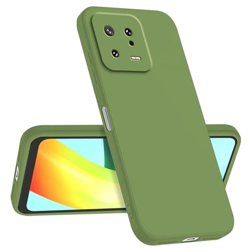 Longstong Handyhülle Kompatibel mit Xiaomi MI 13 (6.36"), Stoßfest Personalisiert Schlank Minimalistisches Design - Matcha Grün von Longstong