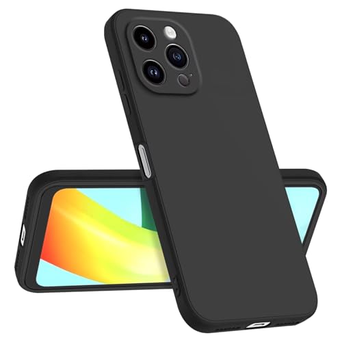 Longstong Handyhülle Kompatibel mit iPhone 14 Pro (6.1"), Stoßfest Personalisiert Schlank Minimalistisches Design - Schwarz von Longstong