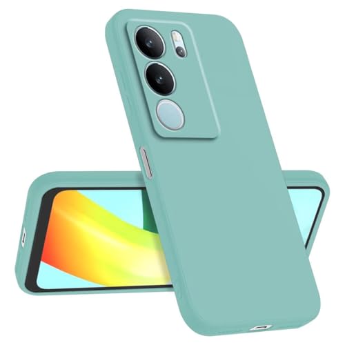 Longstong Handyhülle Kompatibel mit vivo V29 5G (6.78"), Stoßfest Personalisiert Schlank Minimalistisches Design - Helles Cyan von Longstong