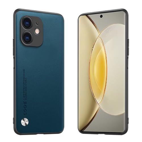 Longstong Handyhülle Passend für iPhone 11 (6.1"), Code-Serie Metall-Leder Hülle Schutzhülle - Saphir von Longstong