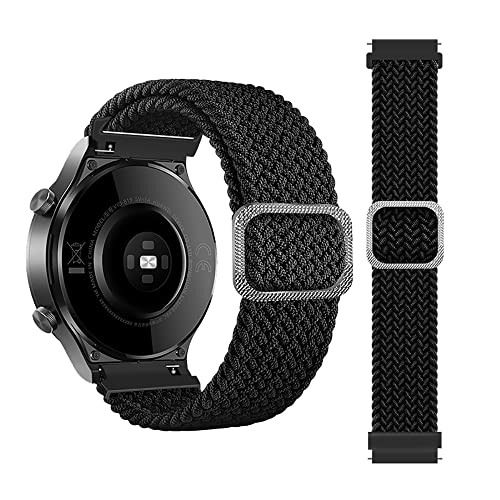 Lonkenn 20mm Geflochtenes Armband für Garmin Vivoactive 5/Vivoactive 3/Venu 2 Plus/Venu Sq 2/Forerunner 165/Forerunner 245/645, Uhrenarmband, Elastisches Ersatzarmbänder für Garmin Venu Sq-Schwarz Lonkenn 20mm Geflochtenes Armband für Garmin Vivoactive 5/Vivoactive 3/Venu 2 Plus/Venu Sq 2/Forerunner 165/Forerunner 245/645, Uhrenarmband, Elastisches Ersatzarmbänder für Garmin Venu Sq-Schwarz von Lonkenn