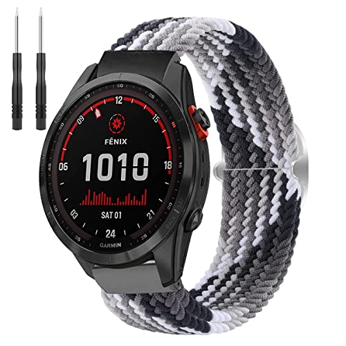 Lonkenn 26mm Armband Kompatibel mit Garmin Fenix 7X/Fenix 7X Solar/Fenix 6X/Fenix 6X Pro/Fenix 5X/Fenix 5X Plus, Armband Ersatzarmbänder für Garmin Fenix 3 /Fenix 3 HR/Fenix 3 Sapphire-Bunt Schwarz Lonkenn 26mm Armband Kompatibel mit Garmin Fenix 7X/Fenix 7X Solar/Fenix 6X/Fenix 6X Pro/Fenix 5X/Fenix 5X Plus, Armband Ersatzarmbänder für Garmin Fenix 3 /Fenix 3 HR/Fenix 3 Sapphire-Bunt Schwarz von Lonkenn
