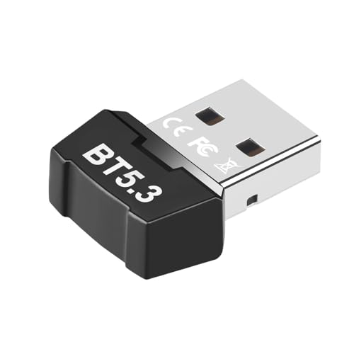 Bluetooth Adapter PC,USB Bluetooth 5.3 Dongle Plug and Play Bluetooth Stick,Computer USB Wireless Bluetooth Empfänger Sender Bluetooth Audio Kopfhörer, Laptop, Maus, Tastatur, Controller von Lonnalee
