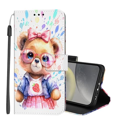 Lonrapa Handyhülle für Samsung Galaxy A16 5G Hülle Premium PU Lederhülle Muster Flip Case Tasche Magnet Kartenfach Standfunktion Stoßfest Klapphülle Schutzhülle für Galaxy A16 4G - Bär Lonrapa Handyhülle für Samsung Galaxy A16 5G Hülle Premium PU Lederhülle Muster Flip Case Tasche Magnet Kartenfach Standfunktion Stoßfest Klapphülle Schutzhülle für Galaxy A16 4G - Bär von Lonrapa