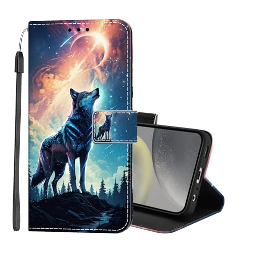 Lonrapa Handyhülle für iPhone 16e Hülle Premium PU Lederhülle Muster Flip Case Tasche Magnet Kartenfach Standfunktion Stoßfest Klapphülle Schutzhülle für iPhone 16e 2025 - Wolf Lonrapa Handyhülle für iPhone 16e Hülle Premium PU Lederhülle Muster Flip Case Tasche Magnet Kartenfach Standfunktion Stoßfest Klapphülle Schutzhülle für iPhone 16e 2025 - Wolf von Lonrapa