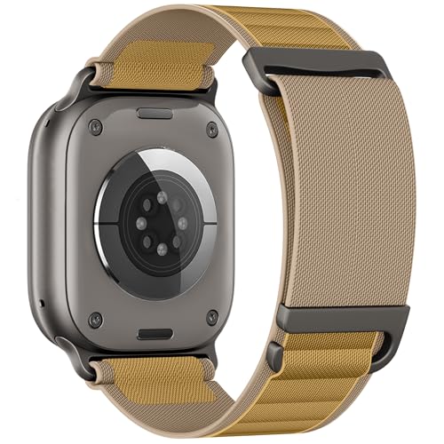 LontL Nylon Loop Kompatibel mit Apple Watch Armband Ultra 2 Ultra 49mm 46mm 45mm 44mm, Nylon Sport Armbänder für iWatch Series 10 9 8 7 6 5 4 3 SE 2 1 Damen Herren von LontL