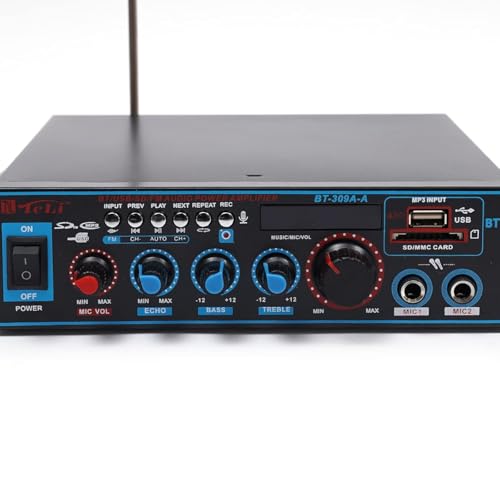 Digital HiFi Bluetooth Stereo Audio Amplifier Verstärker FM Vollverstärker, für die Musikwiedergabe zu Hause oder im Auto geeignet, 20x20.5x5.5cm Digital HiFi Bluetooth Stereo Audio Amplifier Verstärker FM Vollverstärker, für die Musikwiedergabe zu Hause oder im Auto geeignet, 20x20.5x5.5cm von Loohacp