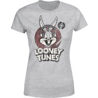Looney Tunes Bugs Bunny Circle Logo Damen T-Shirt - Grau - L von Looney Tunes