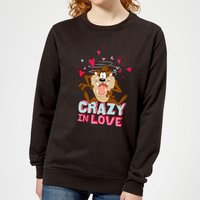 Looney Tunes Crazy In Love Taz Women's Sweatshirt - Black - L von Looney Tunes