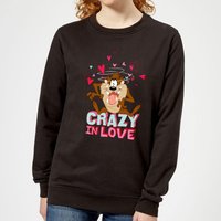 Looney Tunes Crazy In Love Taz Women's Sweatshirt - Black - S von Looney Tunes
