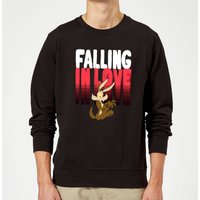 Looney Tunes Falling In Love Wile E. Coyote Sweatshirt - Black - XL von Looney Tunes