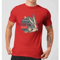 Looney Tunes I'm The Reason There Is A Naughty List Herren Christmas T-Shirt - Rot - L von Looney Tunes