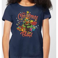 Looney Tunes Its Christmas Baby Damen Christmas T-Shirt - Navy Blau - M von Looney Tunes