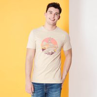 Looney Tunes Kaboom! Surf T-Shirt - Weiß Vintage Wash - S von Looney Tunes