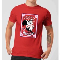 Looney Tunes Lucky In Love Pepe Le Pew Men's T-Shirt - Red - L von Looney Tunes