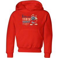 Looney Tunes Martian Who Said Im On The Naughty List Kinder Christmas Hoodie - Rot - 3-4 Jahre von Looney Tunes