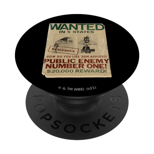 Looney Tunes Slyvester Wanted Public Enemy PopSockets mit austauschbarem PopGrip Looney Tunes Slyvester Wanted Public Enemy PopSockets mit austauschbarem PopGrip von Looney Tunes