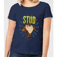 Looney Tunes Stud Taz Women's T-Shirt - Navy - L von Looney Tunes