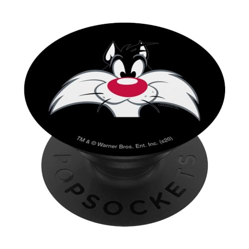 Looney Tunes Sylvester Face PopSockets mit austauschbarem PopGrip von Looney Tunes