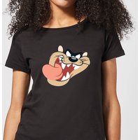 Looney Tunes Taz Gesicht Damen T-Shirt - Schwarz - S von Looney Tunes