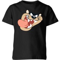 Looney Tunes Taz Gesicht Kinder T-Shirt - Schwarz - 7-8 Jahre von Looney Tunes