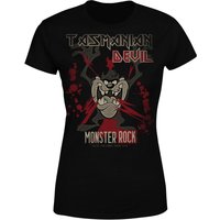 Looney Tunes Taz Monster Rock Damen T-Shirt - Schwarz - 3XL von Looney Tunes