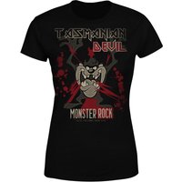 Looney Tunes Taz Monster Rock Damen T-Shirt - Schwarz - XXL von Looney Tunes