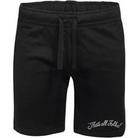 Looney Tunes That's All Folks Embroidered Unisex Jogger Shorts - Black - L von Looney Tunes