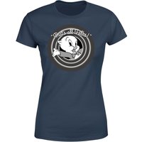 Looney Tunes That's All Folks Schweinchen Dick Damen T-Shirt - Blau - L von Looney Tunes