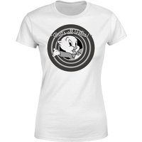 Looney Tunes That's All Folks Schweinchen Dick Damen T-Shirt - Weiß - M von Looney Tunes