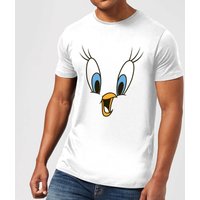 Looney Tunes Tweety Gesicht Herren T-Shirt - Weiß - L von Looney Tunes