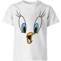 Looney Tunes Tweety Gesicht Kinder T-Shirt - Weiß - 11-12 Jahre von Looney Tunes