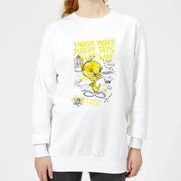 Looney Tunes Tweety Pie More Puddy Tats Damen Pullover - Weiß - S von Looney Tunes