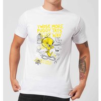 Looney Tunes Tweety Pie More Puddy Tats Herren T-Shirt - Weiß - L von Looney Tunes