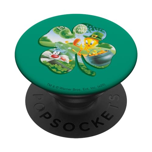Looney Tunes Tweety Shamrock PopSockets Klebender PopGrip Looney Tunes Tweety Shamrock PopSockets Klebender PopGrip von Looney Tunes